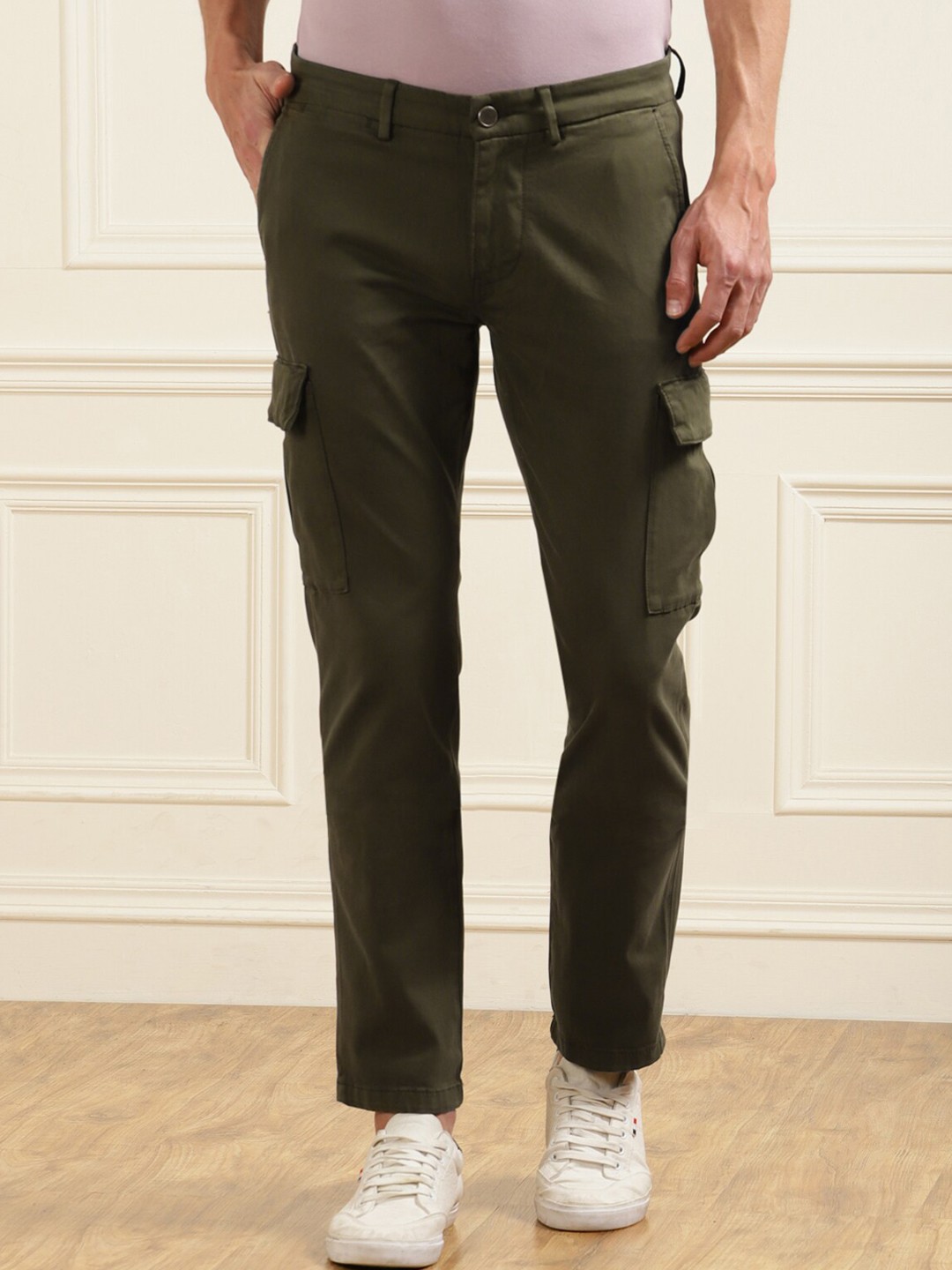 

7 For All Mankind Men Brown Slim Fit Low Distress Jeans