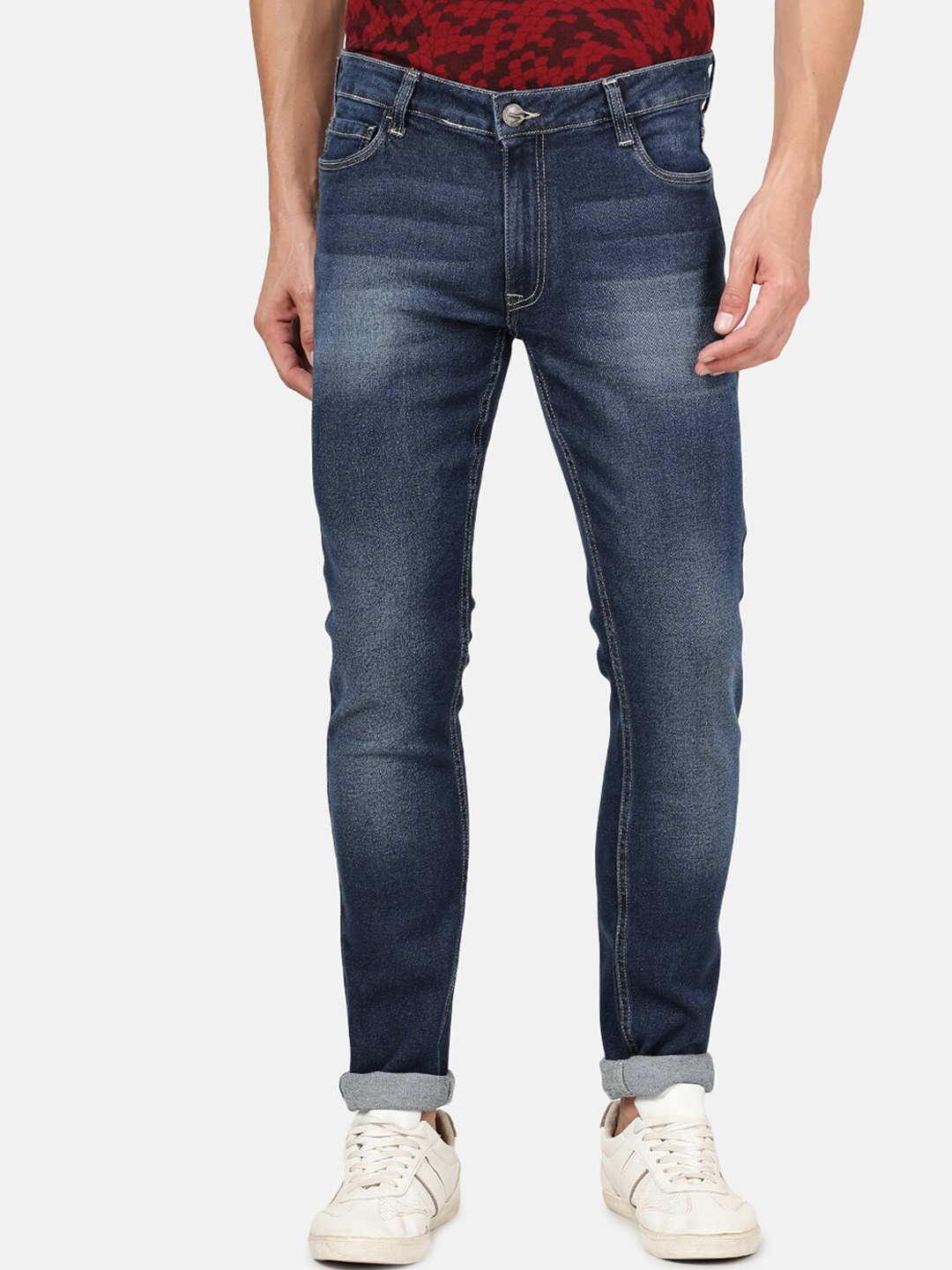 

Crocodile Men Blue Smart Tapered Fit Heavy Fade Jeans