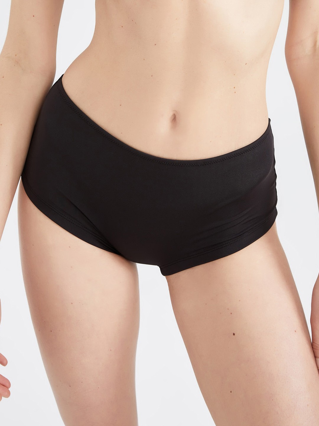 

DeFacto Women Black Solid Hipster Briefs W6124AZ