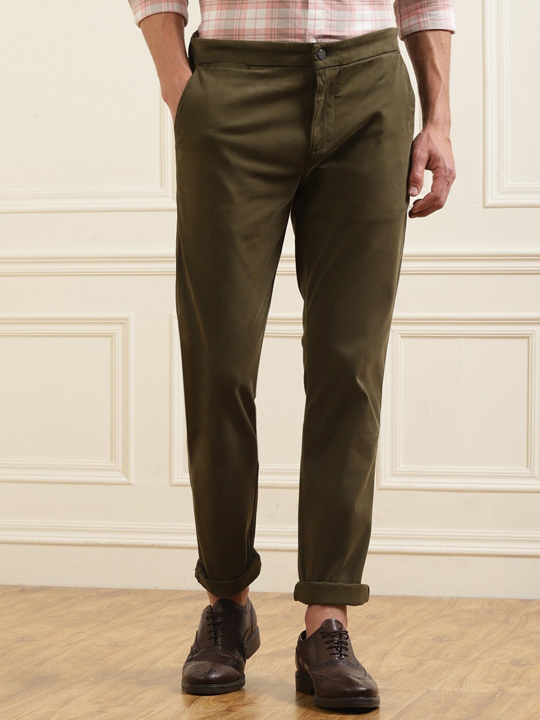 

7 For All Mankind Men Brown Trousers