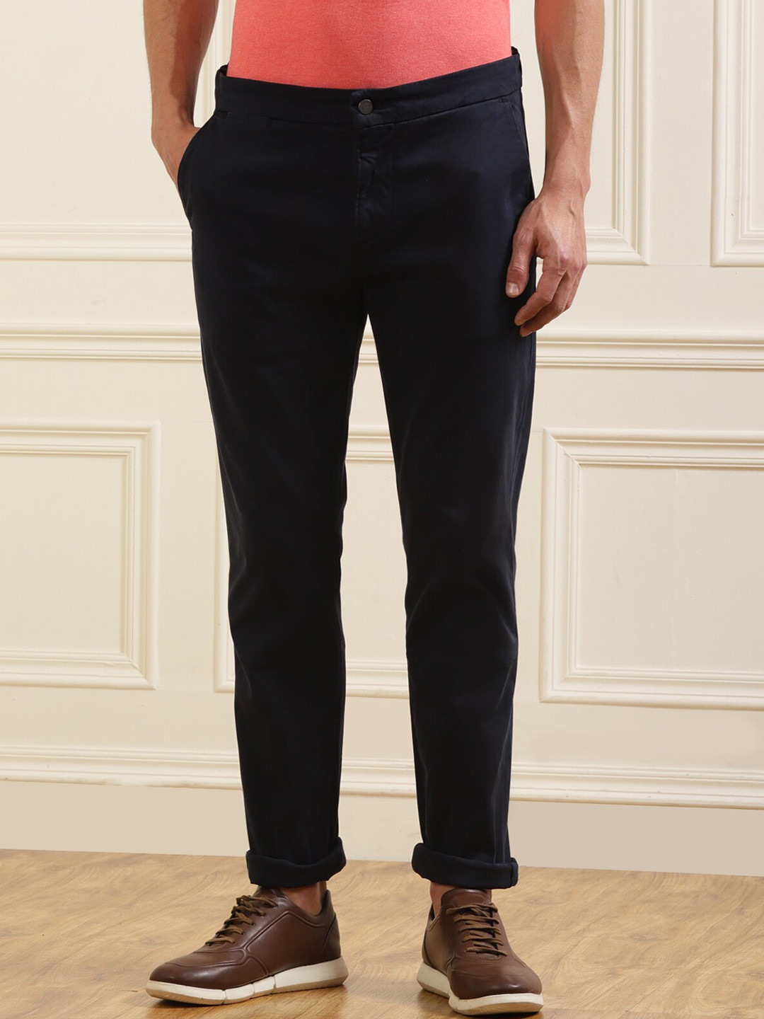

7 For All Mankind Men Navy Blue Trousers