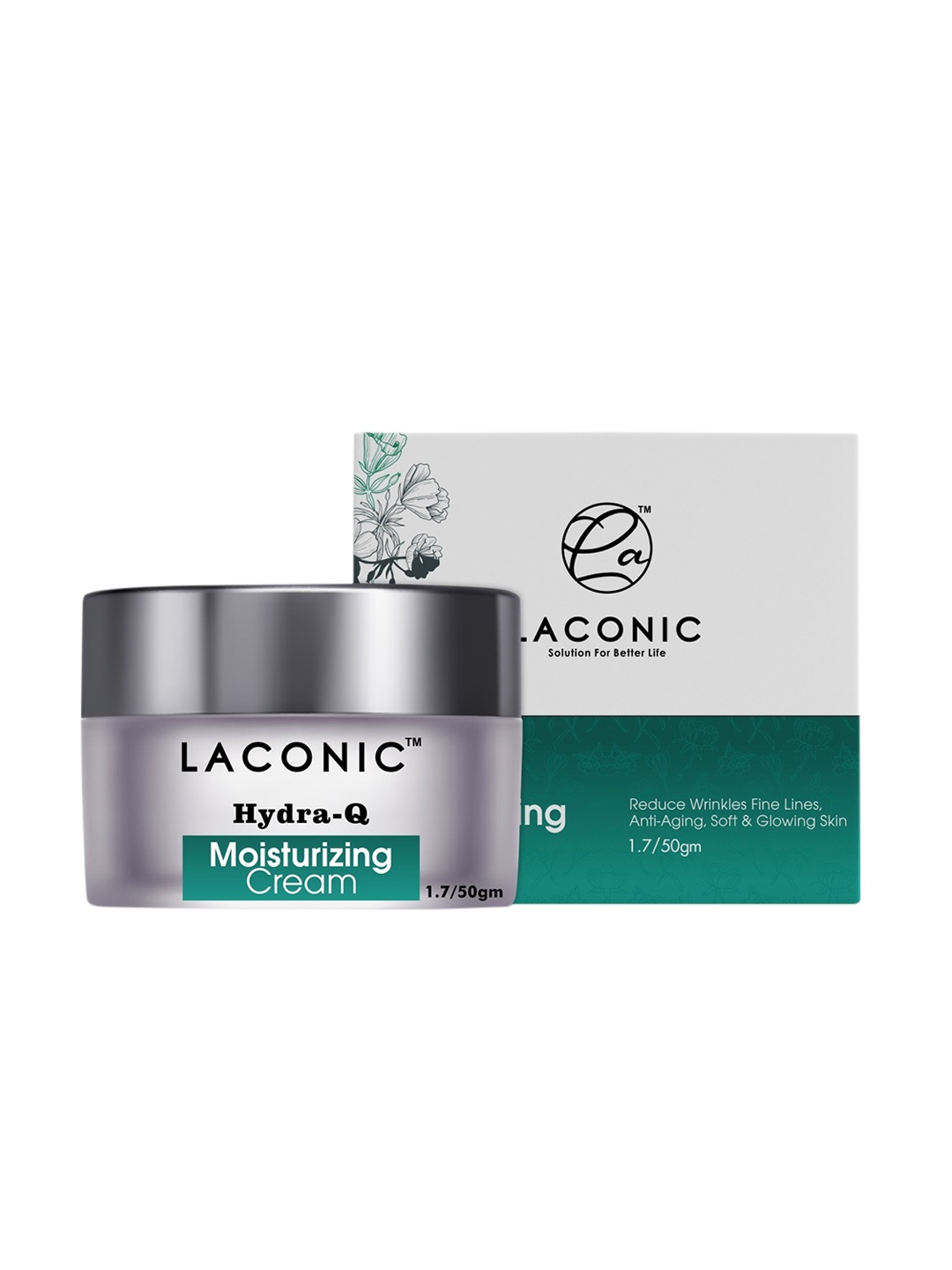 

LACONIC Hydra-Q Moisturizing Cream To Reduce Wrinkles & Fine Lines - 50 g, White