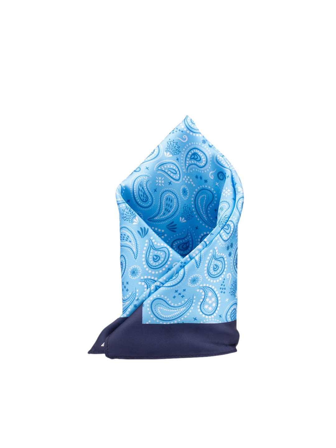 

The Tie Hub Men Blue Printed Pocket Squares