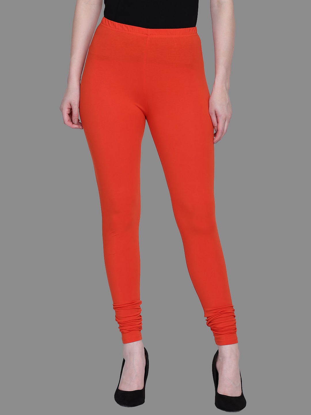 

SPIFFY Women Plus Size Orange Solid Churidar