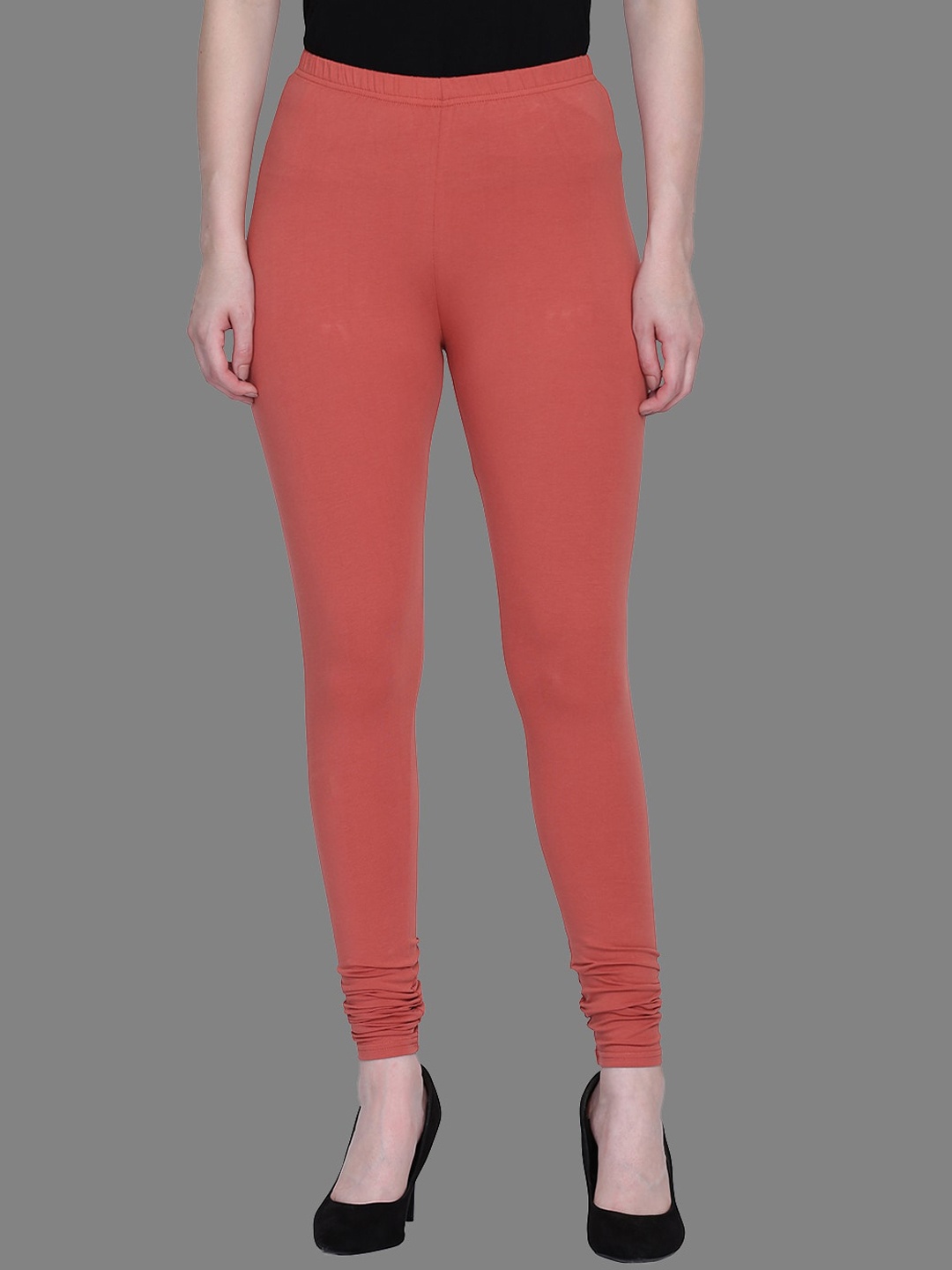 

SPIFFY Women + Size Rust Slim Fit Solid Churidar