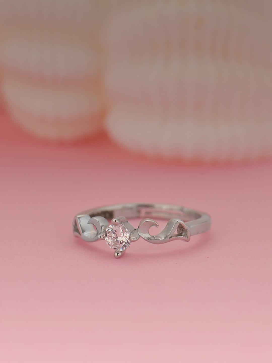 

GIVA 925 Silver Zircon Beachy Waves Ring