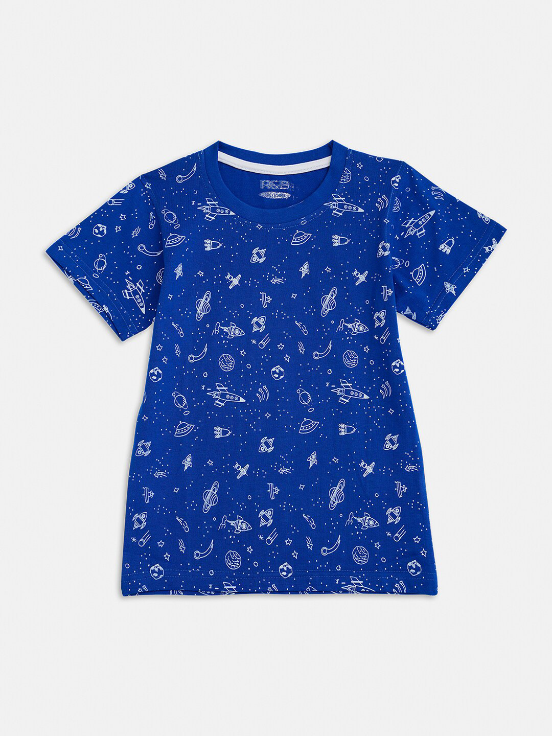 

R&B Boys Blue & cosmic cobalt Printed T-shirt