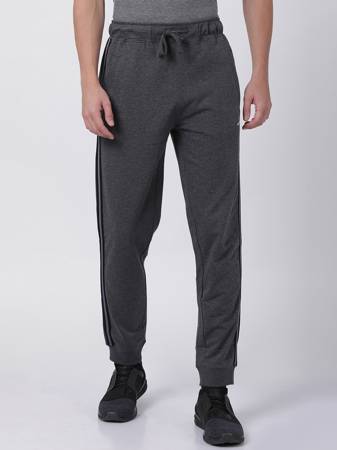 

Crocodile Men Charcoal Solid Joggers