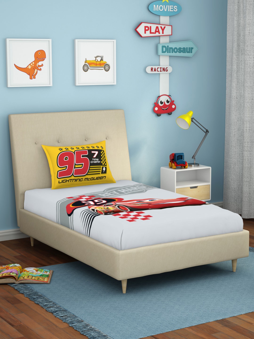 

SPACES Unisex Kids Grey Bedsheets