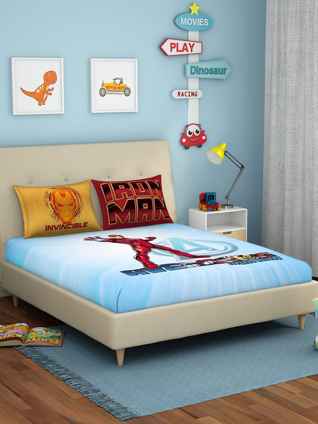 

SPACES Unisex Kids Blue Bedsheets