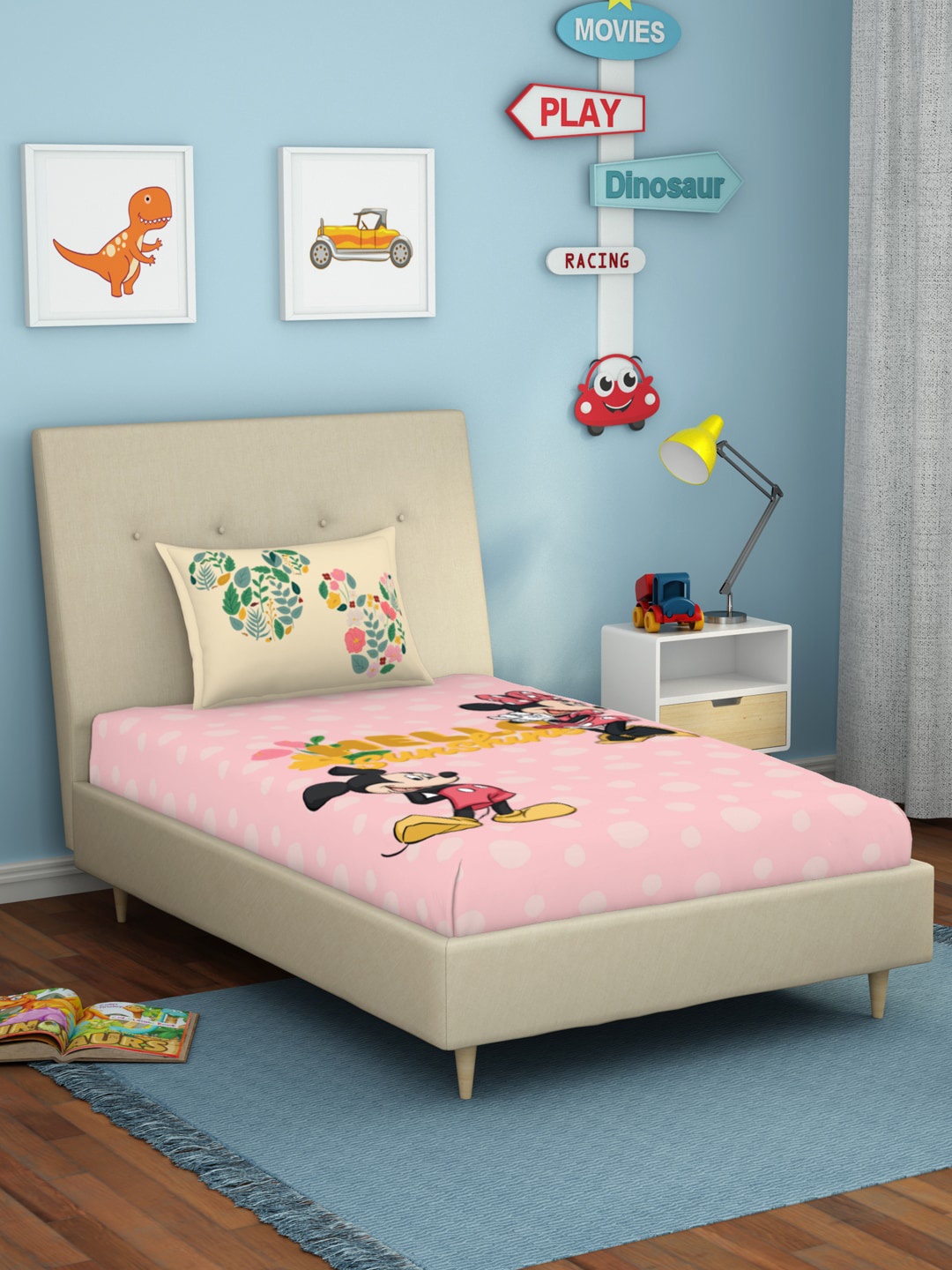 

SPACES Unisex Kids Pink Bedsheets