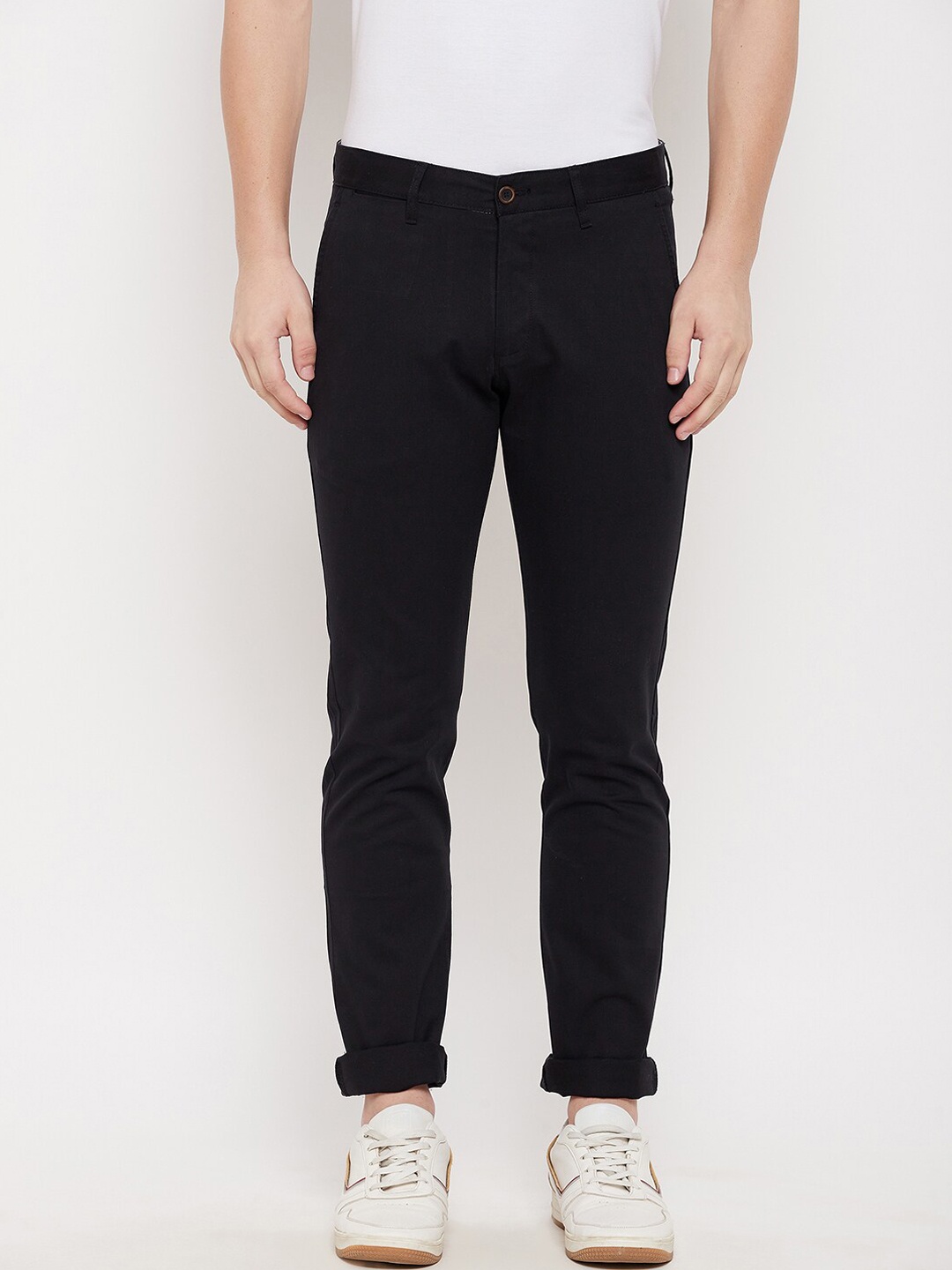 

Duke Men Black Slim Fit Trousers