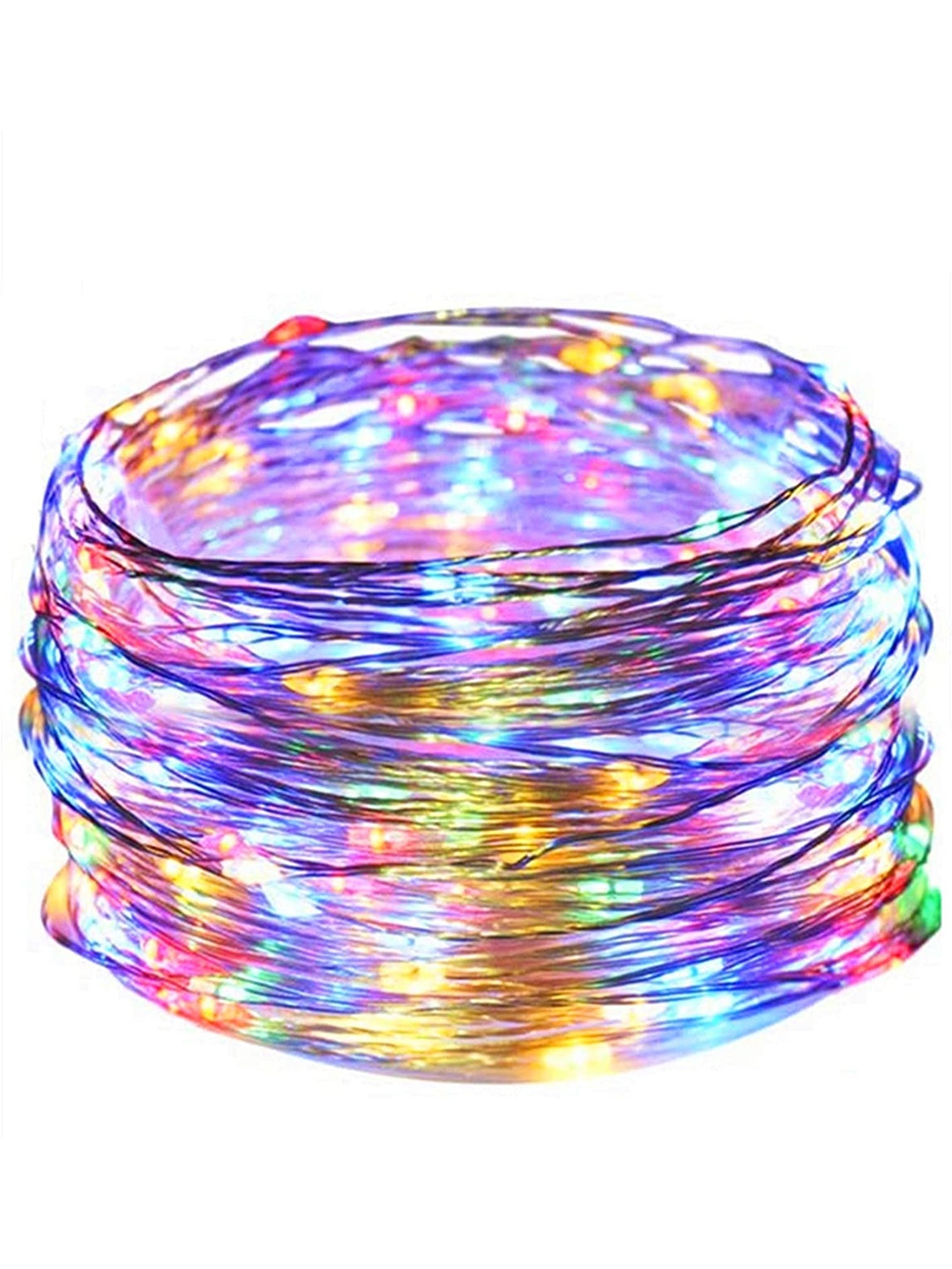 

XERGY Multi-Coloured AA Battery Powered Copper Wire LED String Lights- 10 meters