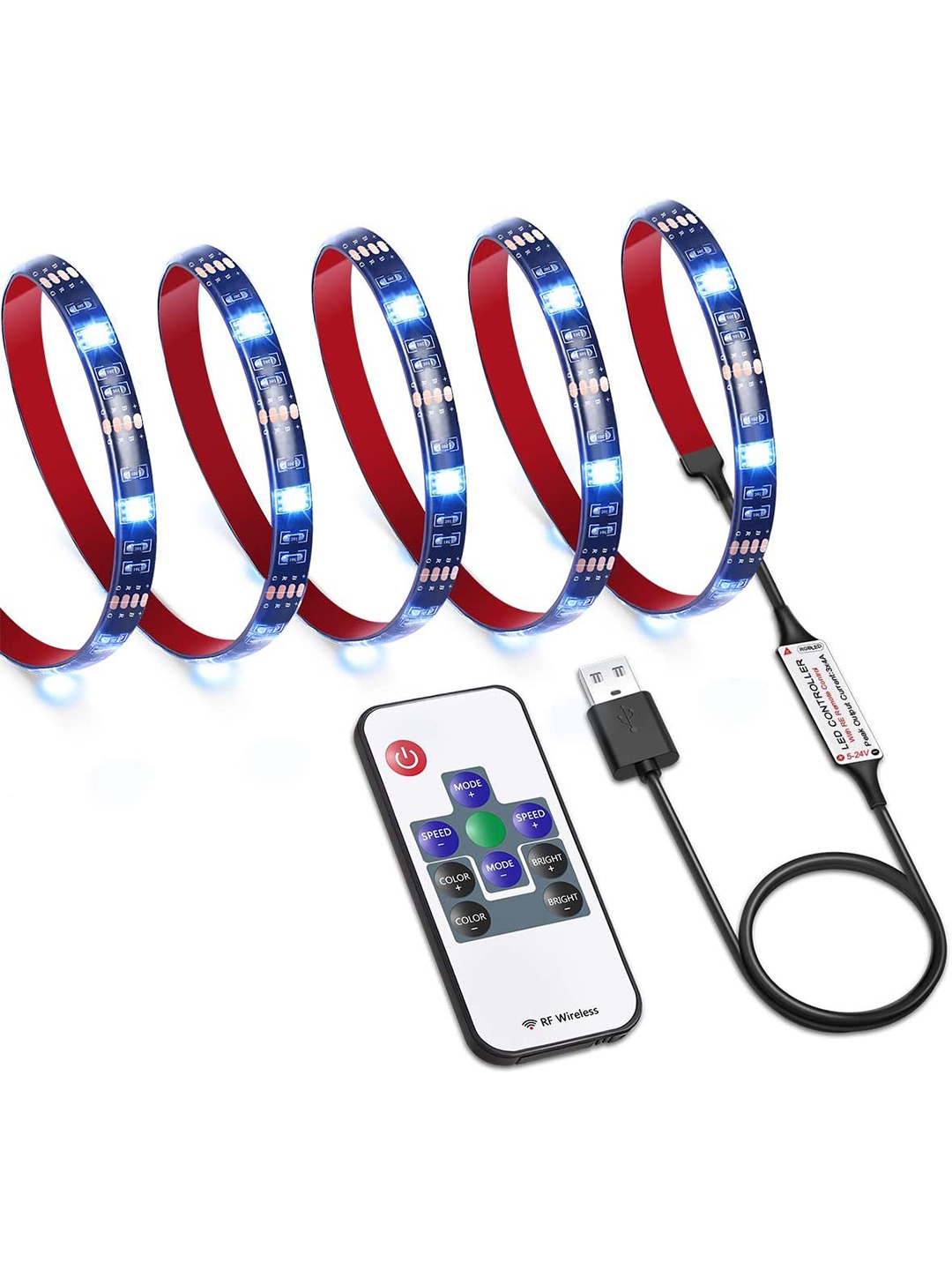 

XERGY Multi USB 5V USB LED Flexible Strip Light With 17 Key Controller - 3meter