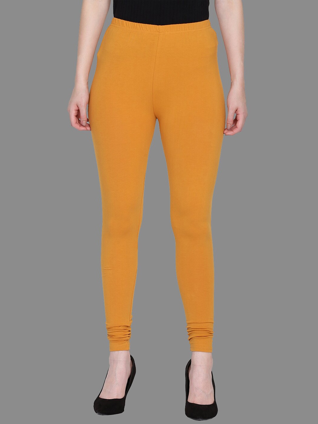 

SPIFFY Mustard Yellow Churidar Leggings