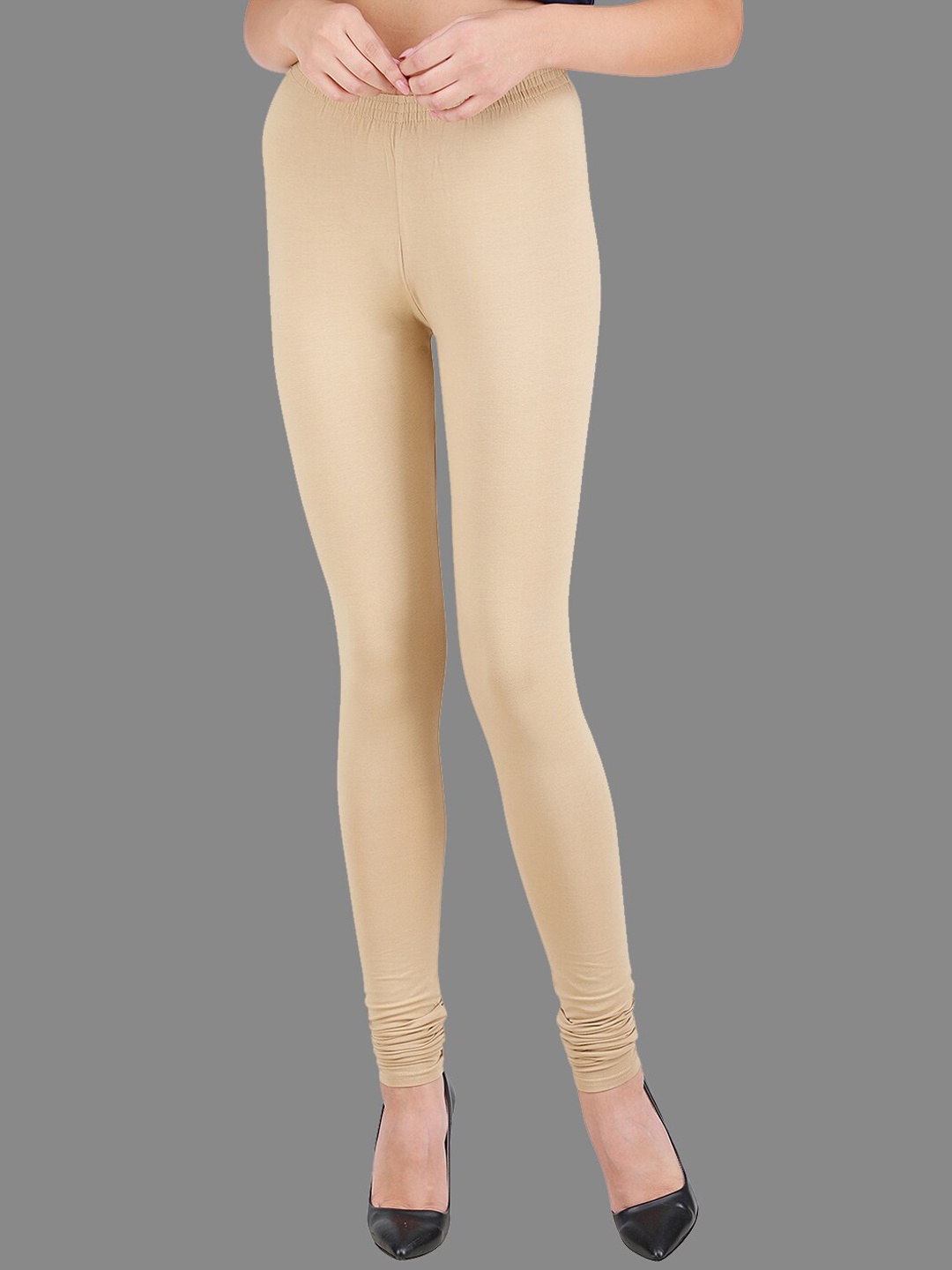 

SPIFFY Beige Churidar Leggings