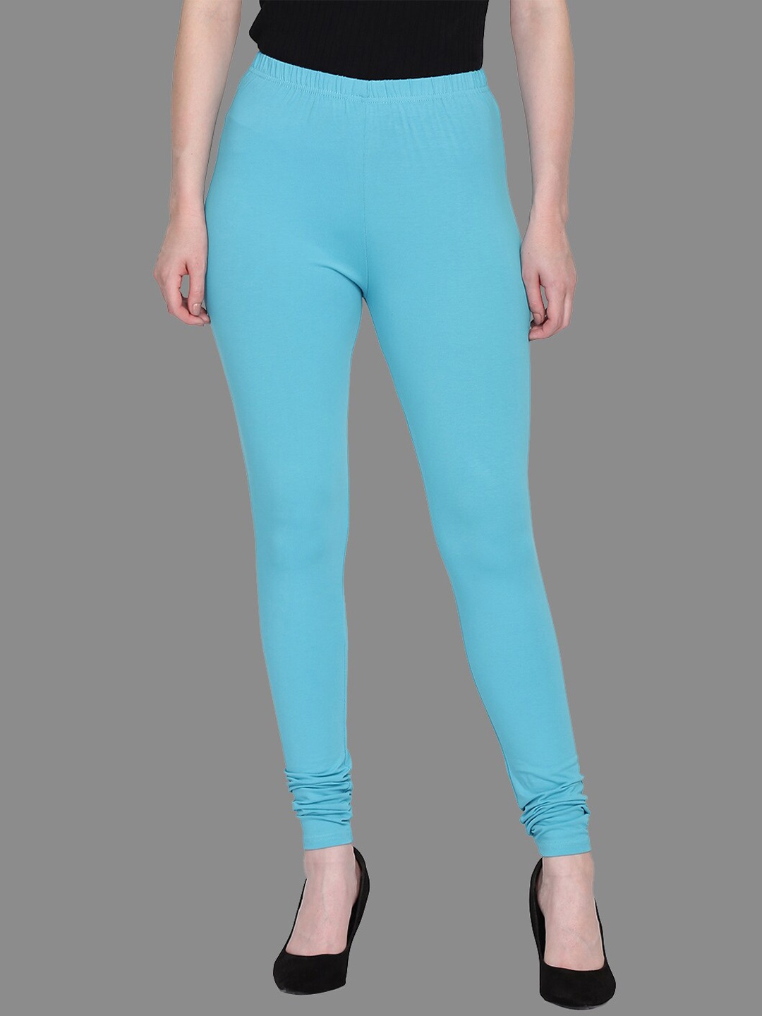 

SPIFFY Women + Size Blue Slim Fit Solid Churidar