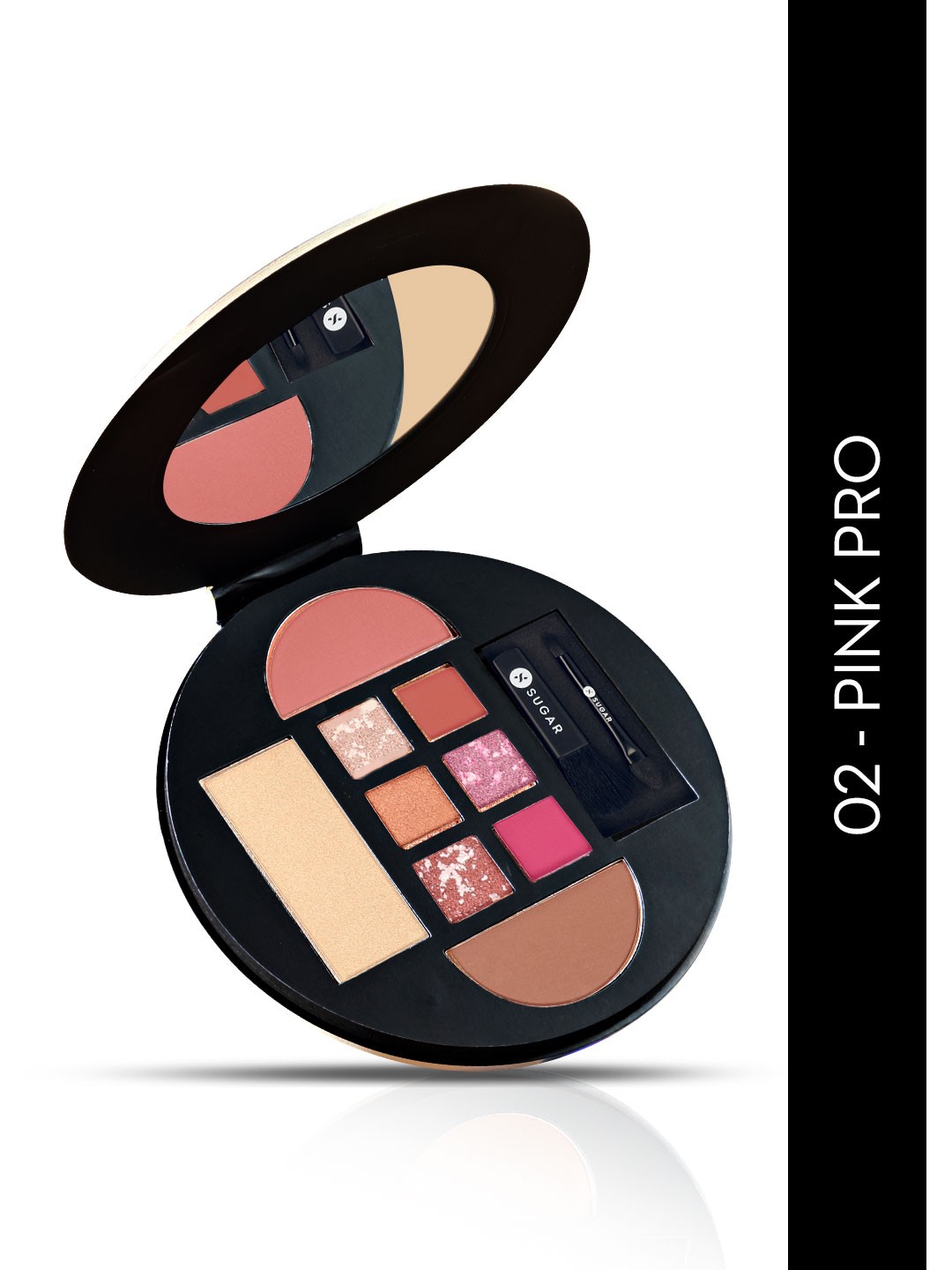 

SUGAR Cosmetics Contour De Force Eyes And Face Palette 02 - Pink Pro, Multi