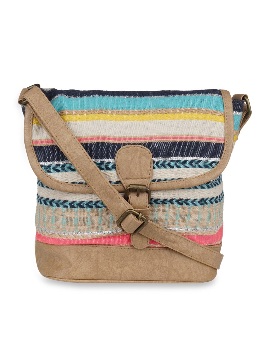 

Kanvas Katha Multicoloured Structured Sling Bag, Multi