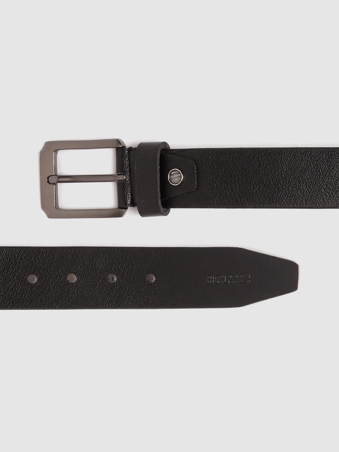 

HIGHLANDER Men Black Solid Formal Belt