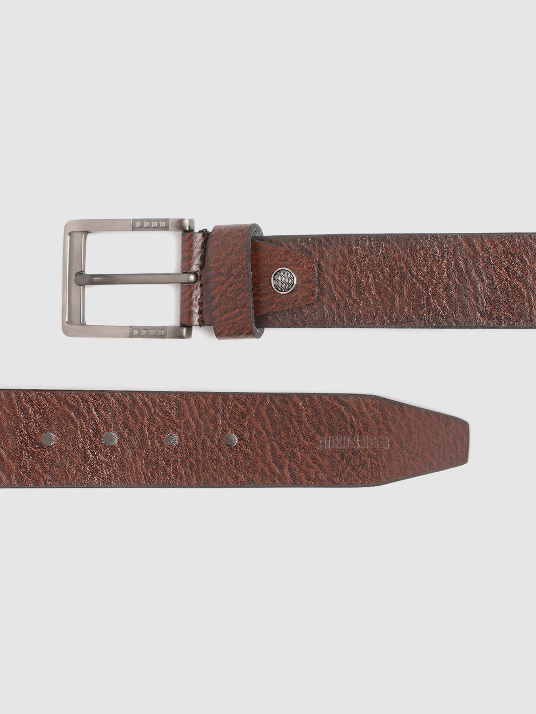 

HIGHLANDER Men Brown Textured Belt