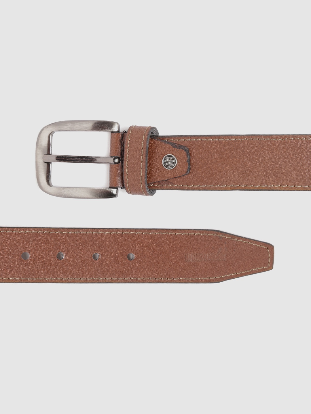

HIGHLANDER Men Brown Textured Belt