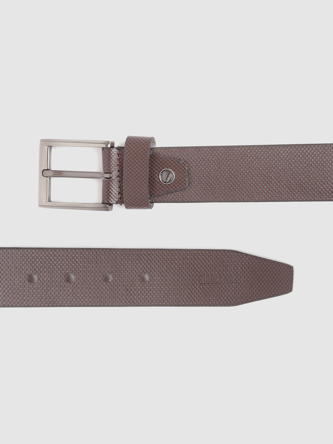 

HIGHLANDER Men Coffee Brown Textured Belt