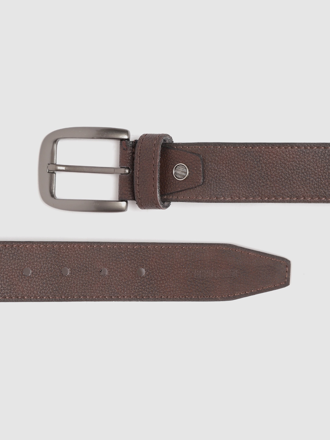 

HIGHLANDER Men Coffee Brown Textured Belt