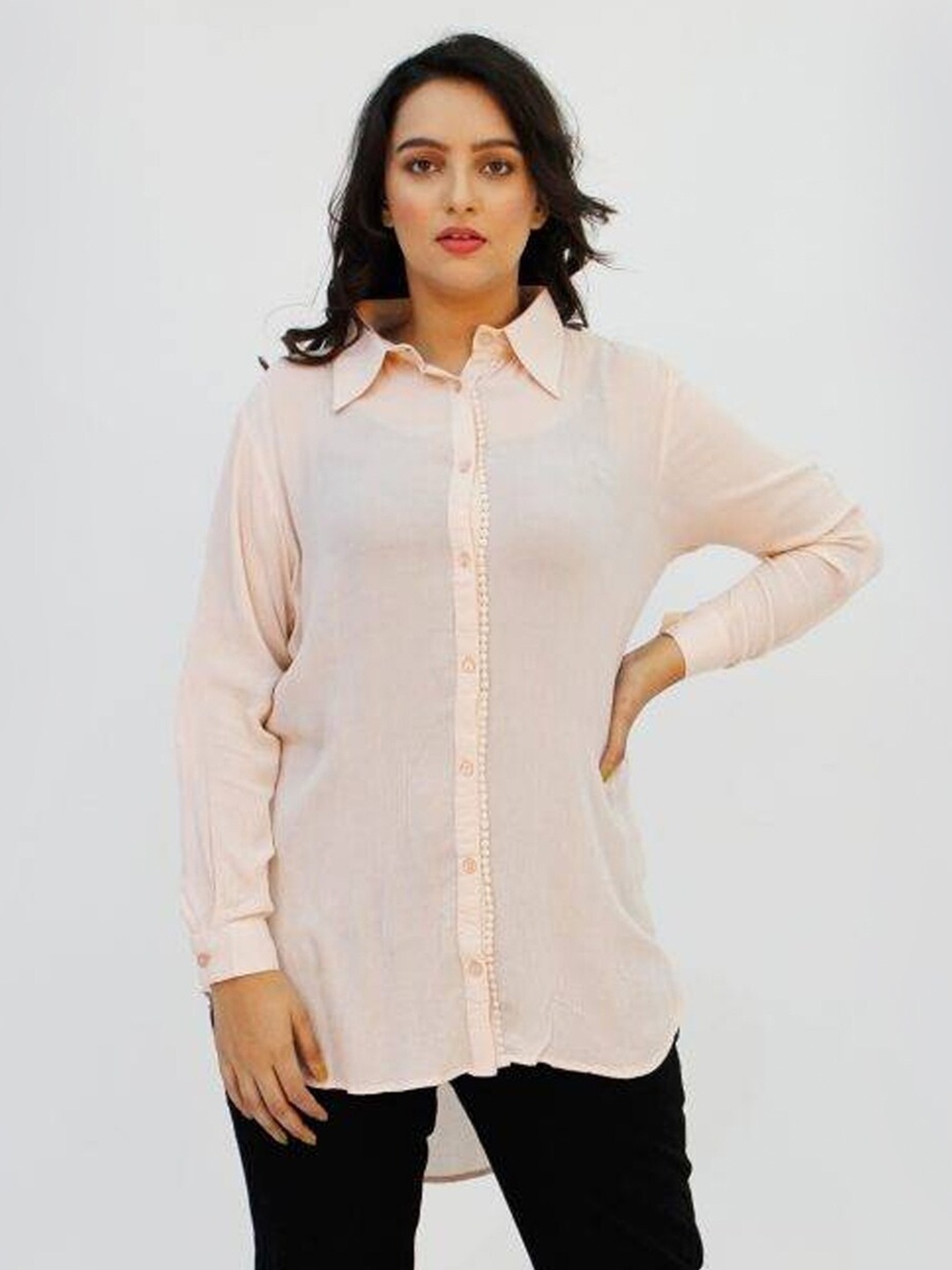 

LastInch Women Pink Comfort Casual Shirt