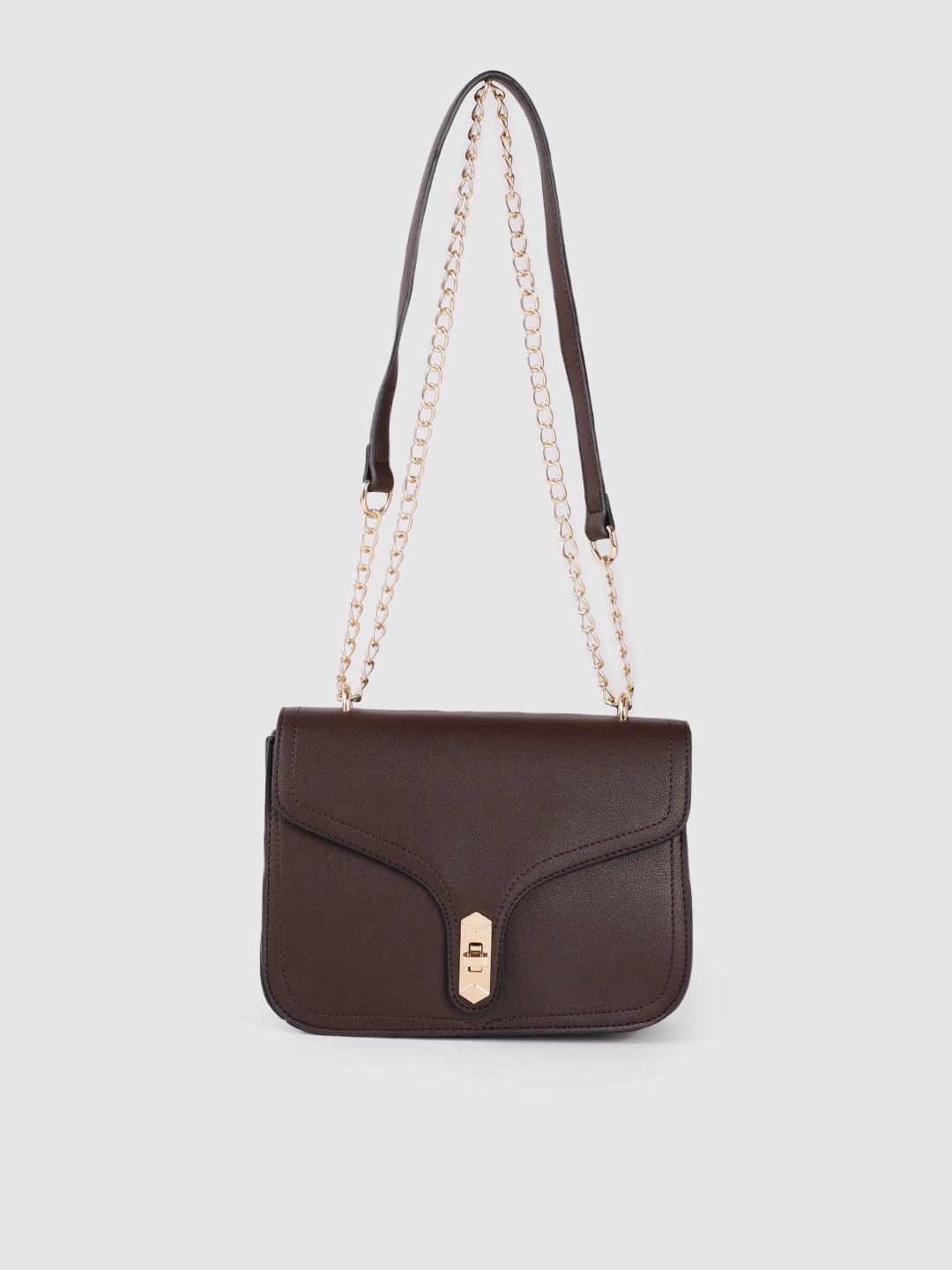 

bebe Brown Solid Structured Shoulder Bag