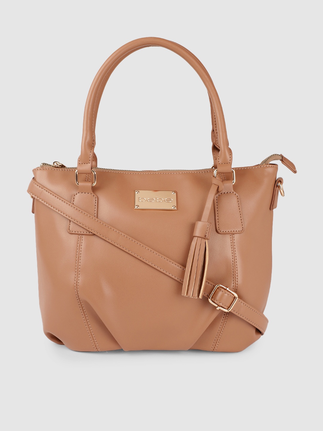 

bebe Brown Structured Handheld Bag