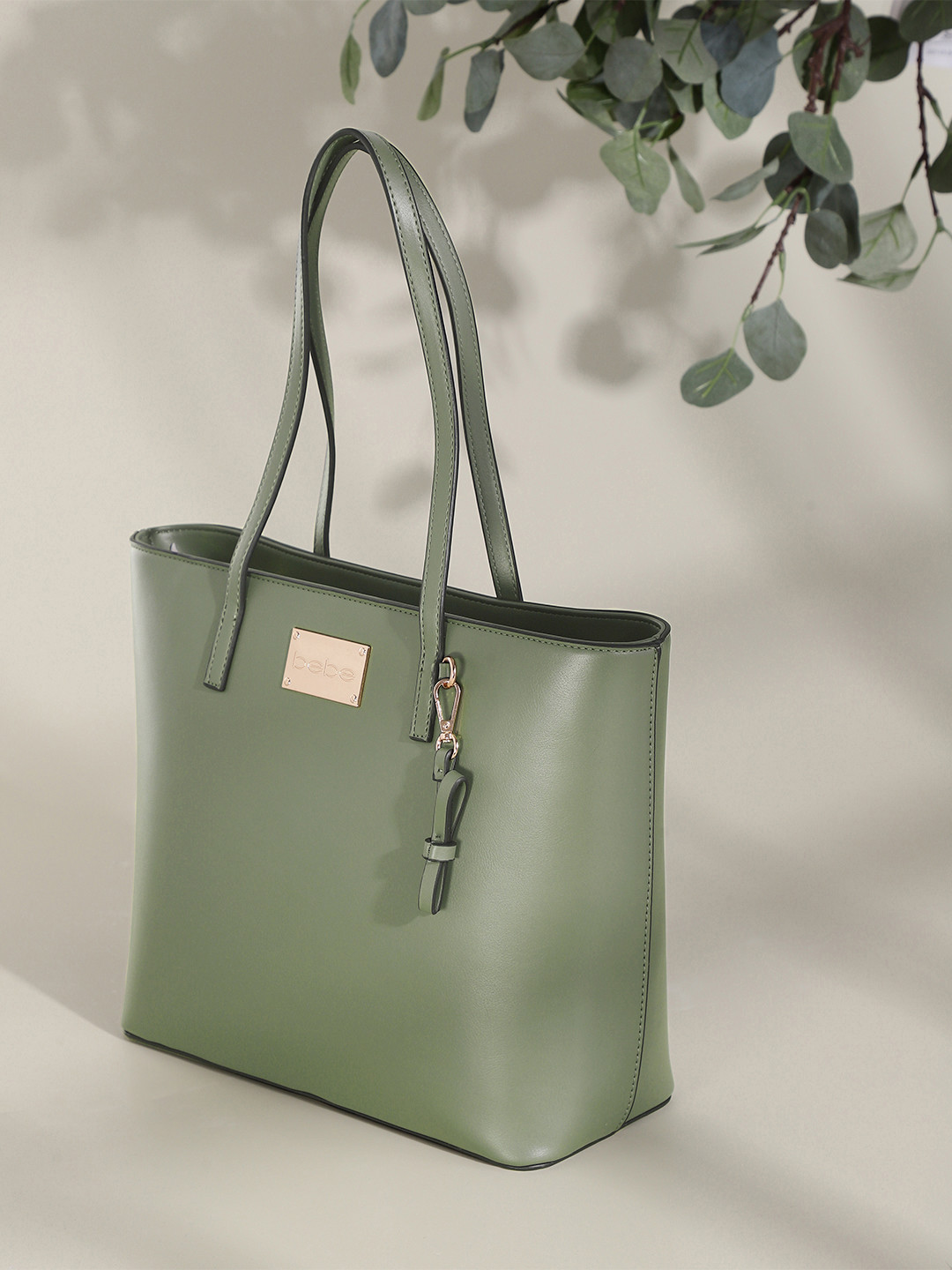 

bebe Green Structured Shoulder Bag