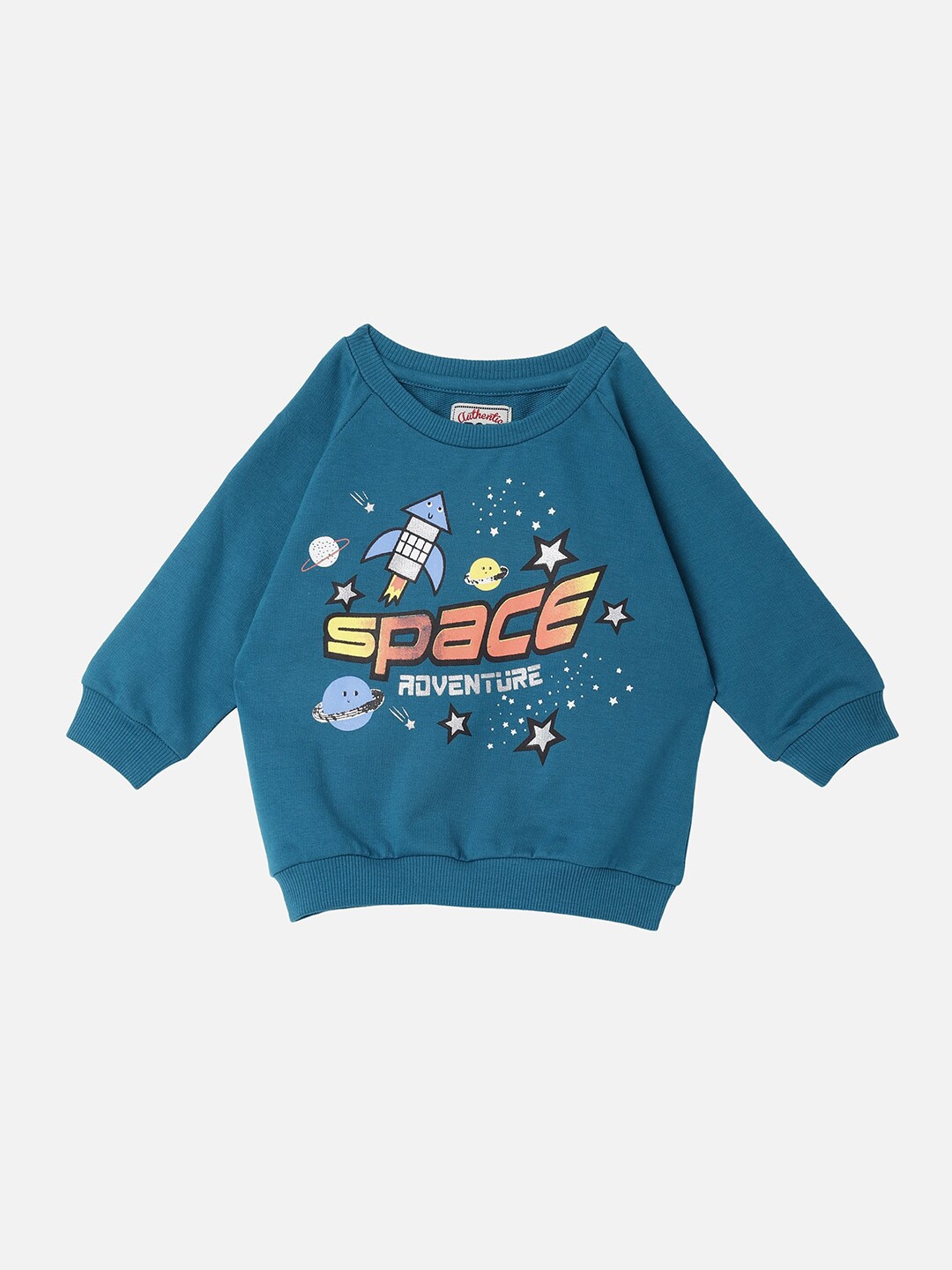 

R&B Boys Blue Printed Sweatshirt