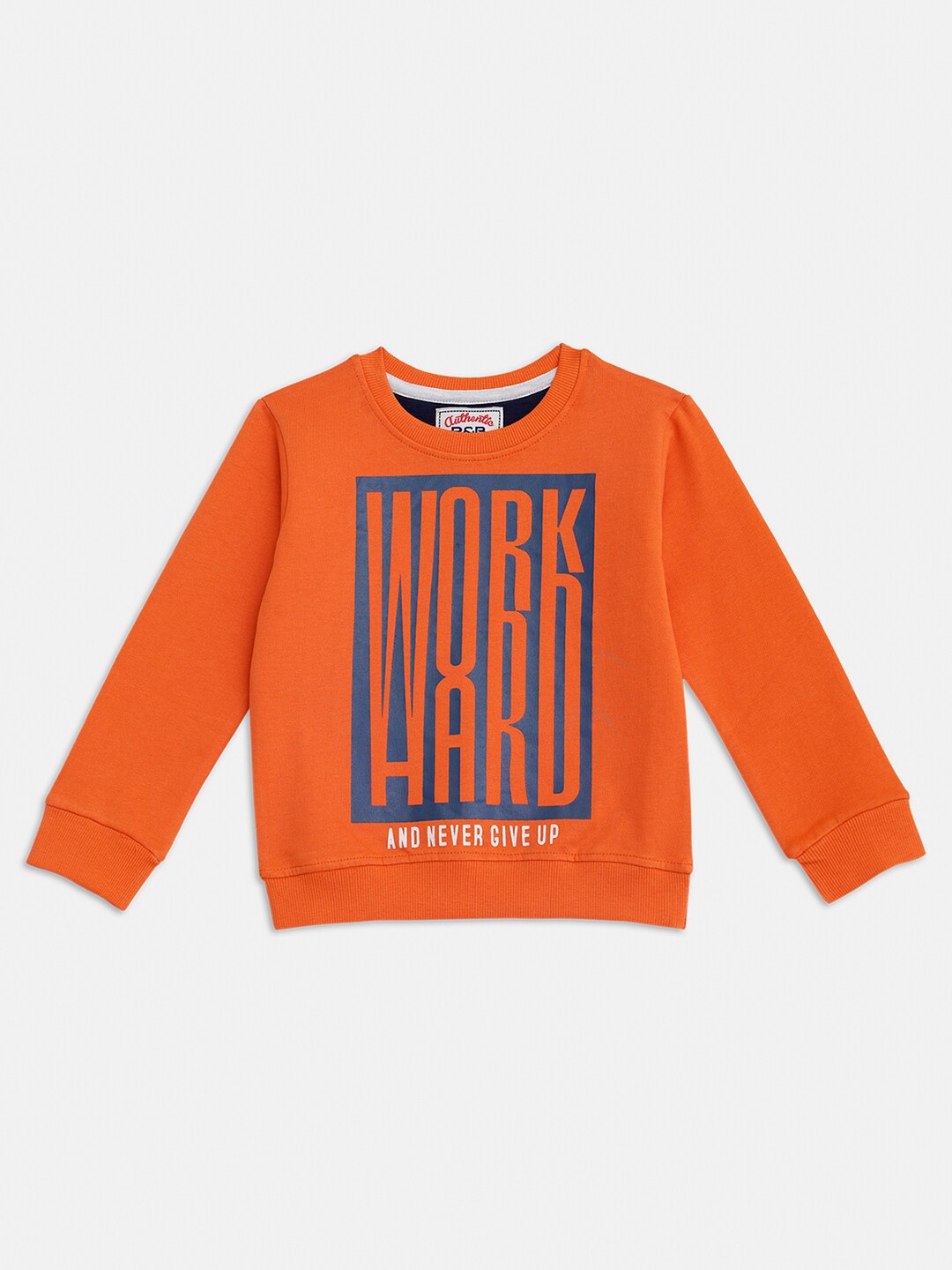 

R&B Boys Peach-Coloured Printed Sweatshirt