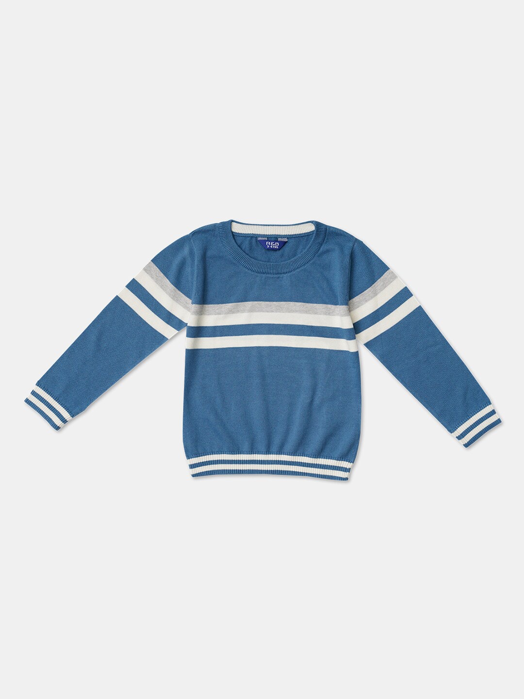 

R&B Boys Blue Striped Sweatshirt