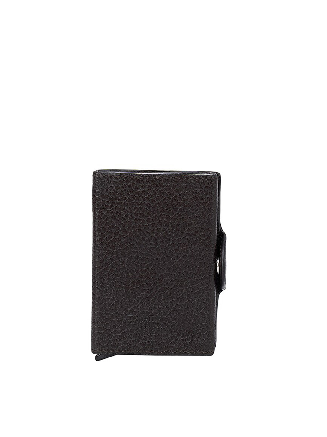 

Da Milano Men Brown Textured Leather Card Holder