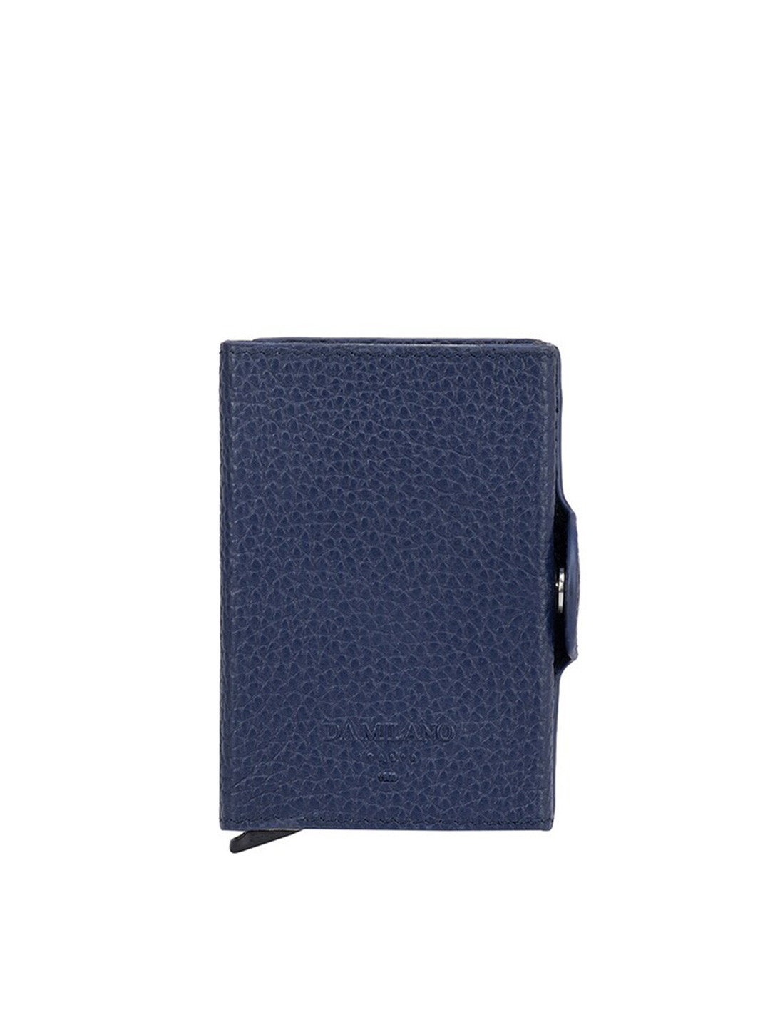 

Da Milano Men Blue Textured Leather Card Holder