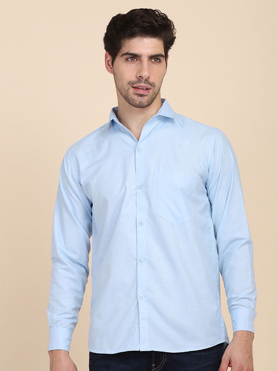 

TAHVO Men Blue Comfort Slim Fit Casual Shirt