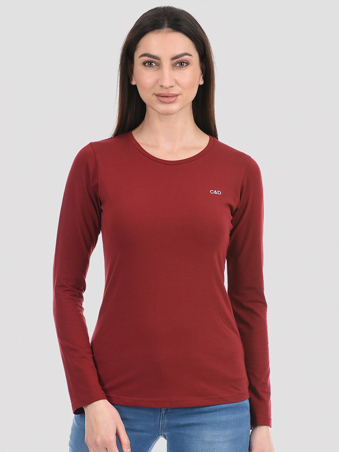 

Cloak & Decker by Monte Carlo Maroon Top