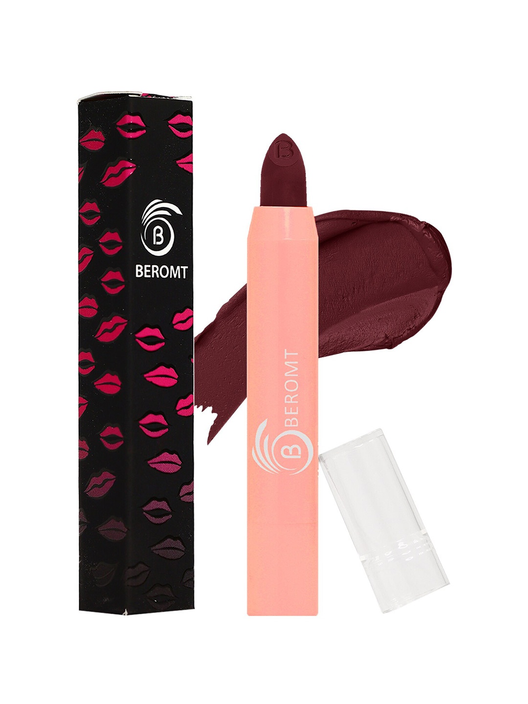 

BEROMT Smudge Proof Perfect Pout Long-Lasting Matte Lip Crayon - No Suspense BLC06, Maroon
