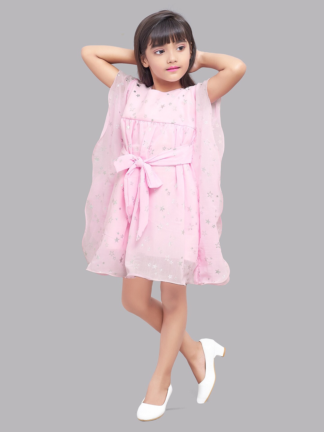 

Pink Chick Pink Georgette Dress
