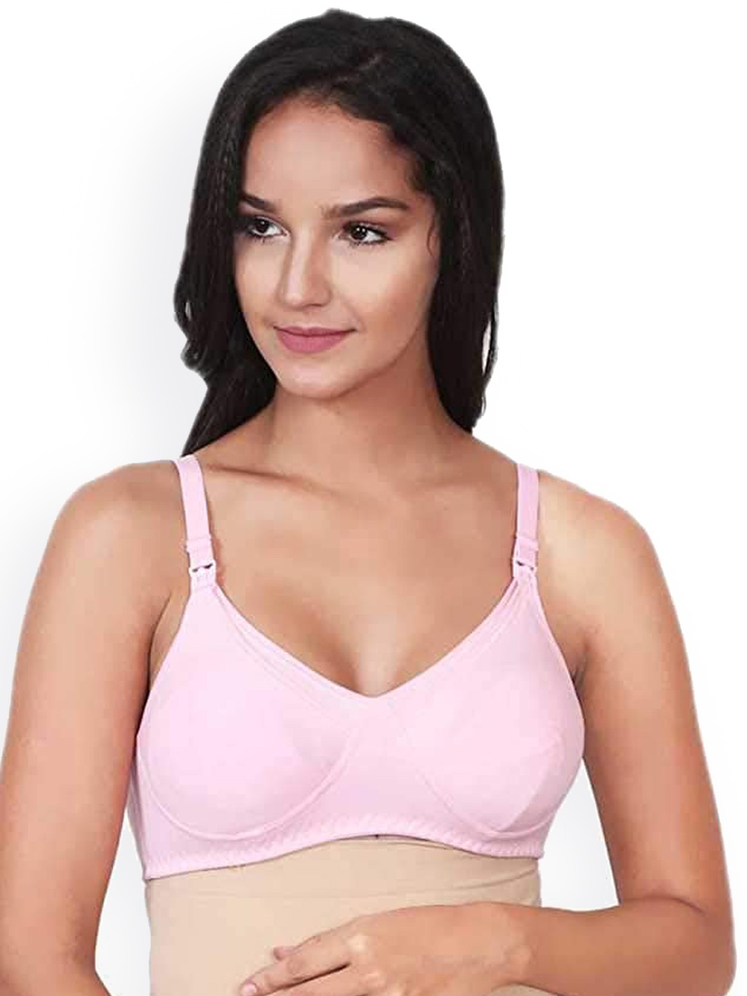 

Mee Mee Non-Wired & Non-Padded Cotton Maternity Bra, Pink