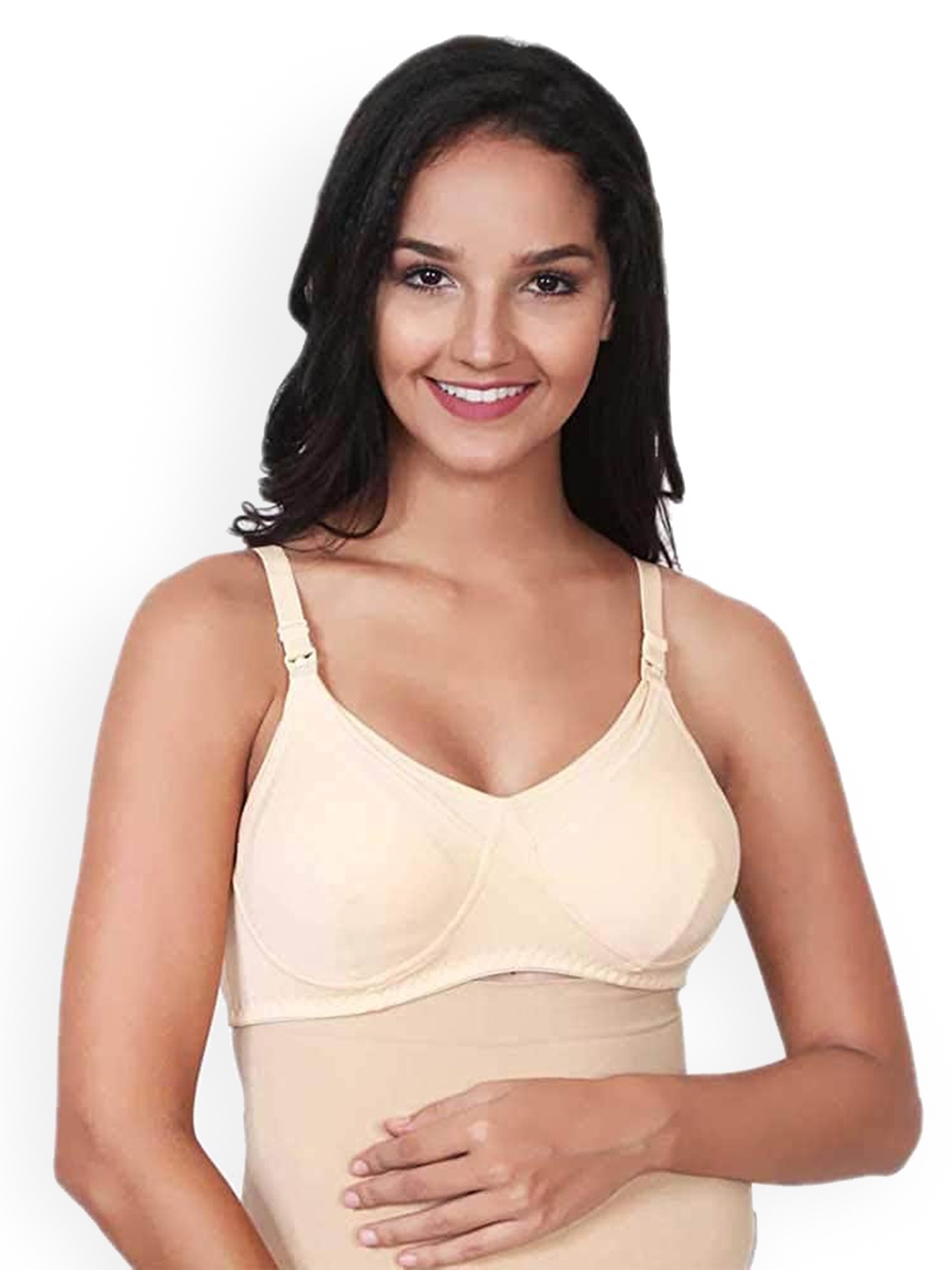 

Mee Mee Full Coverage Lightly Padded Cotton Maternity Bra, Nude