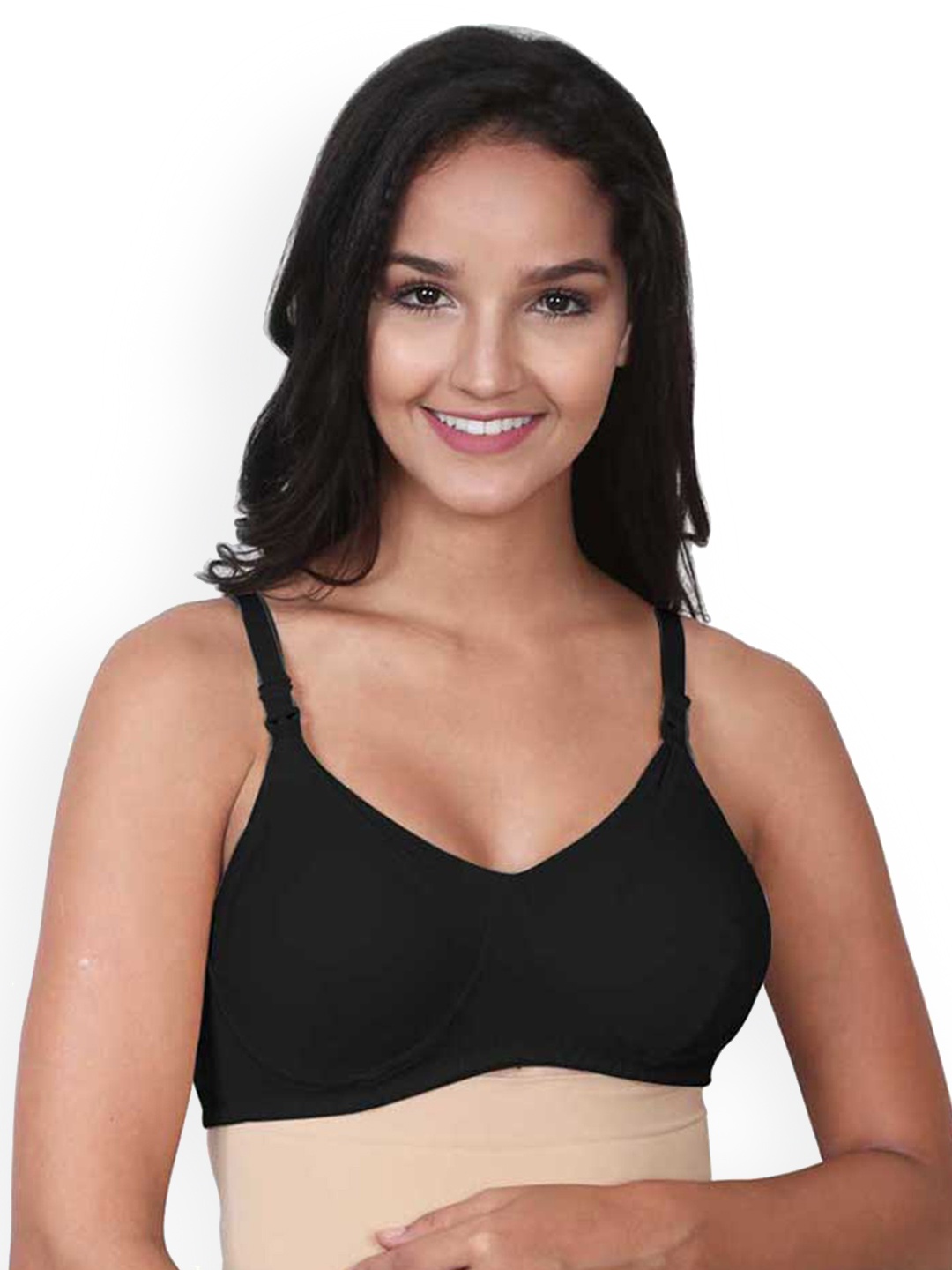 

Mee Mee Full Coverage Lightly Padded Cotton Maternity Bra, Black