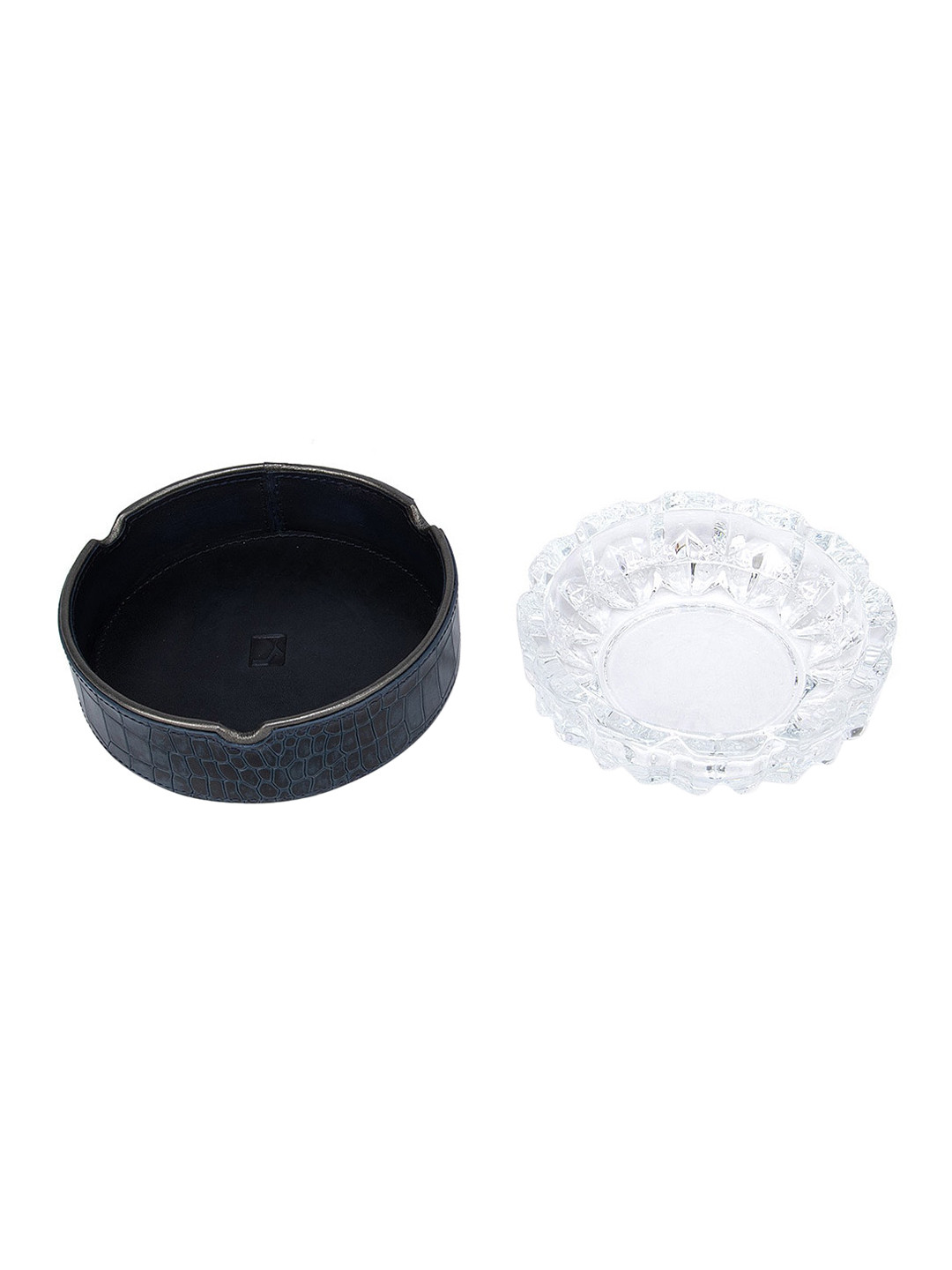 

Da Milano Navy-Blue Textured Genuine Leather Ash Tray