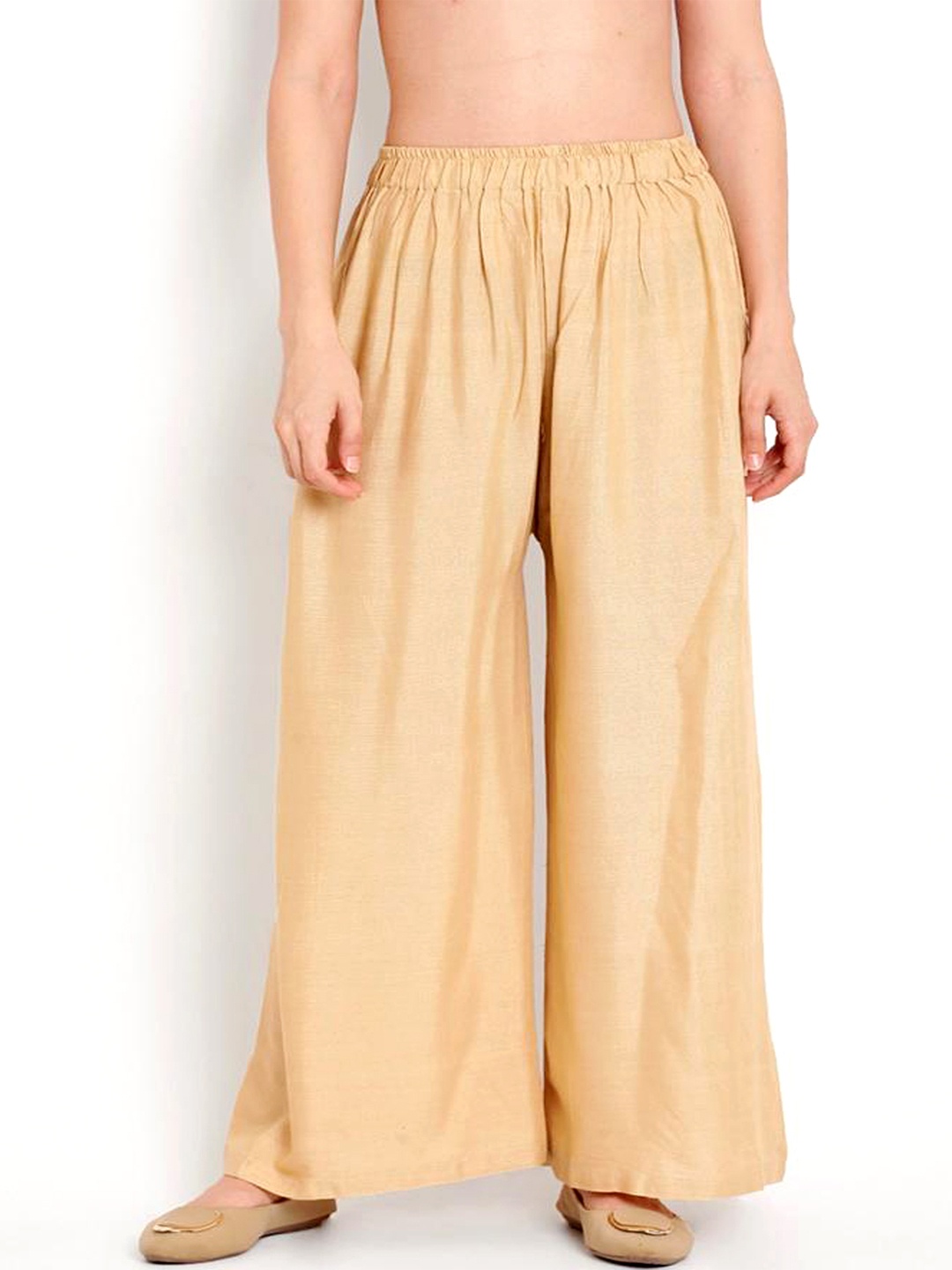 

BCZ Style Women Gold-Coloured Palazzos