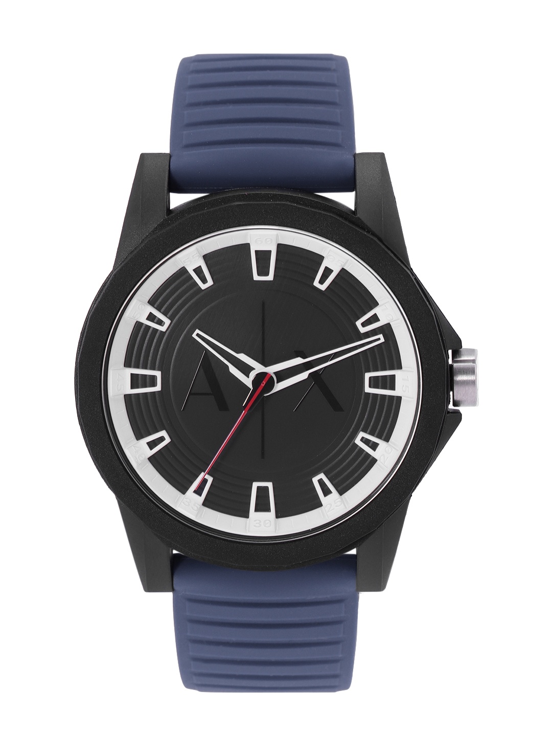 

Armani Exchange Men Black Patterned Dial & Blue Straps Outerbanks Analogue Watch AX2521
