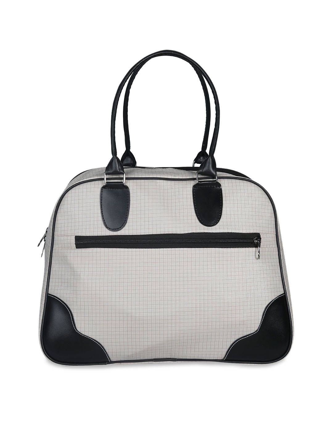 

Zombom Silver-Coloured Solid Medium Duffel Bag