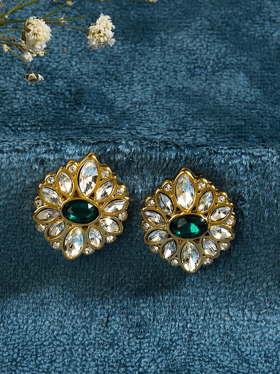 

Accessorize London Gold-Toned Floral Studs