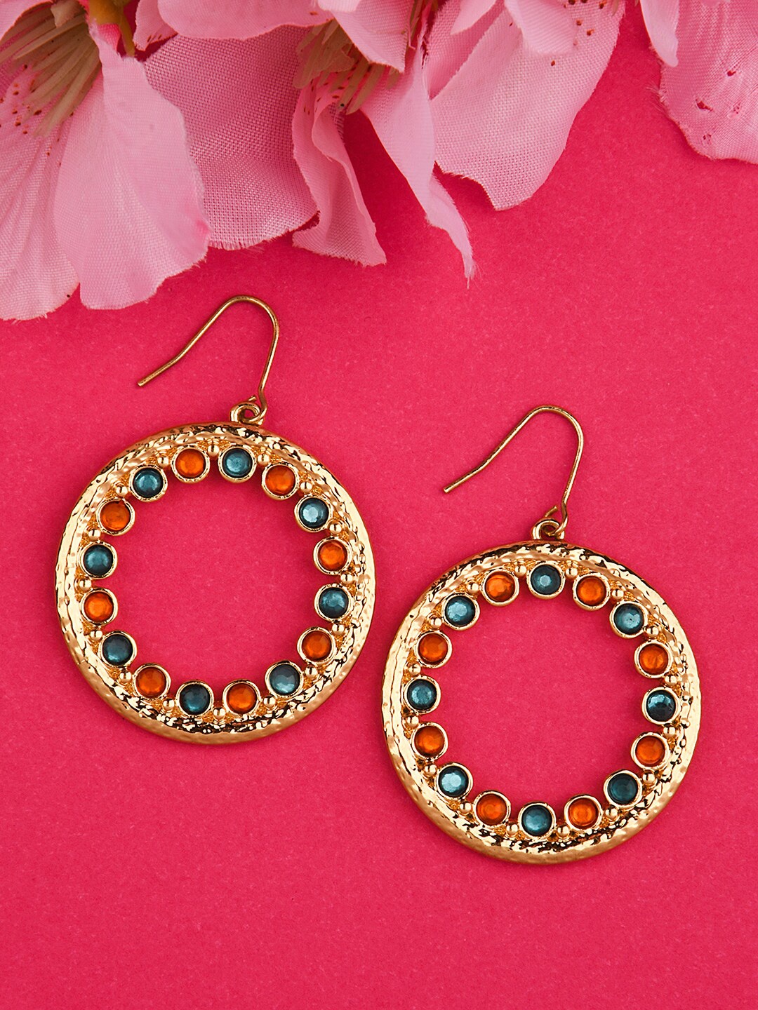 

Accessorize London Multicoloured Gem Geometric Drop Earrings, Multi